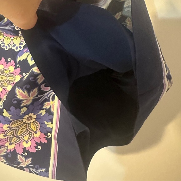 Talbots Pink and Purple Embellished Mini Pencil Skirt - Picture 7 of 9